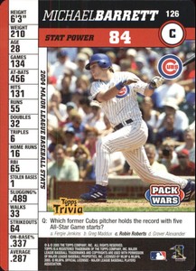 2005 Topps Pack Wars Baseball Card #126 Michael Barrett