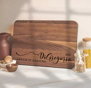 Personalized Cutting Board Engraved Wedding Gift Custom Charcuterie Board for Co - Picture 1 of 15