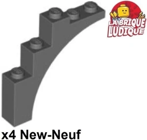 Lego 4x Brique Brick Arche Arch Continuous Bow 1x5x4 gris foncé/dark b gray 2339 - Imagen 1 de 1