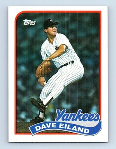 1989 Topps Dave Eiland Rookie New York Yankees #8