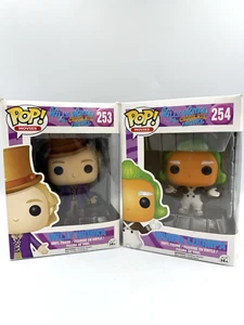 Funko POPS! Willy Wonka 253 & Oompa Loompa 254 SET Usado Min Rasguños y Desgaste - Imagen 1 de 20
