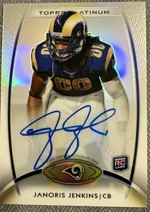 2012 Topps Platinum - Rookie Refractor Autographs #136 Janoris Jenkins (AU, RC) - Picture 1 of 2