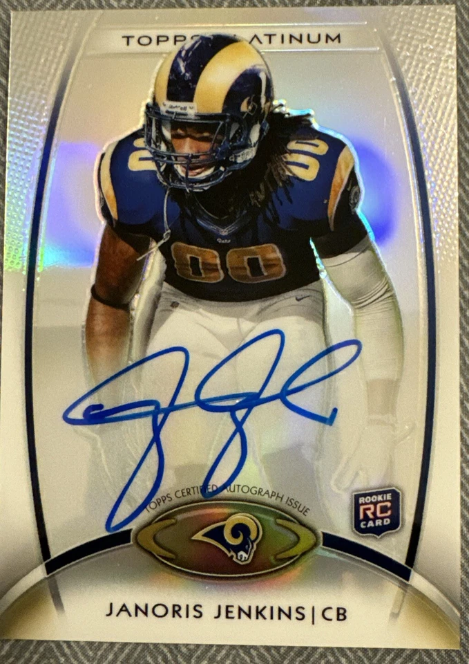 2012 Topps Platinum - Rookie Refractor Autographs #136 Janoris Jenkins (AU, RC) - Image 1 of 2