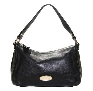 Smith and Canova Womens Black Genuine Leather Shoulder Bag Handbag - Picture 1 of 1