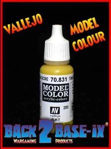Vallejo Model Color Acrylic Paint 17ml Bottle Tan Glaze 70831 - Imagen 1 de 1