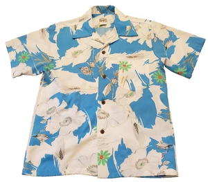 Evelyn Margolis Hawaiian Shirt Floral Retro Fathers Day Movie TV Prop M READ - Picture 1 of 9
