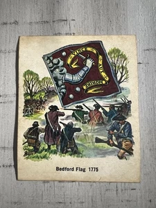1975 Fleer National Flag Foundation Stickers Bedford Flag 1775 #1775 - Picture 1 of 3