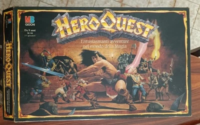 HERO QUEST  GIOCO IN SCATOLA MB GIOCHI VINTAGE (INCOMPLETO) - Immagine 1 di 4