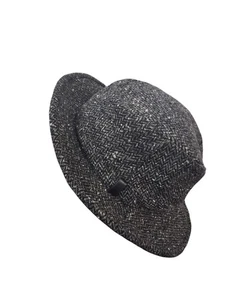 Cappello invernale vintage The Tilley tweed lana cappello a spina di pesce taglia 7 3/8 - Foto 1 di 5