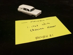 1 MATCHBOX METAL OPEN LOOSE 1963 CADILLAC HEARSE 1 WHITE 1/64 #MBH21 - Bild 1 von 8