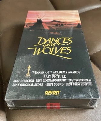 Dances with Wolves VHS Tape Orion Home Video Watermark 1990 1st Print IGS Sealed - Image 1 of 4