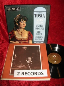 UK EXC+ TO NM 2 LP ANGEL SERIES SAN 149-50 ED1 WHITE ANGEL STEREO Puccini* - Mar - Picture 1 of 2