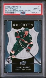 2022 Artifacts Matt Boldy Retro Rookie Redemption PSA 10 - Picture 1 of 2