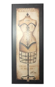 Vintage Galerie Lamartine Paris Wall Art 20x8x0.5 French Dress Form by Kimberly - Picture 1 of 6