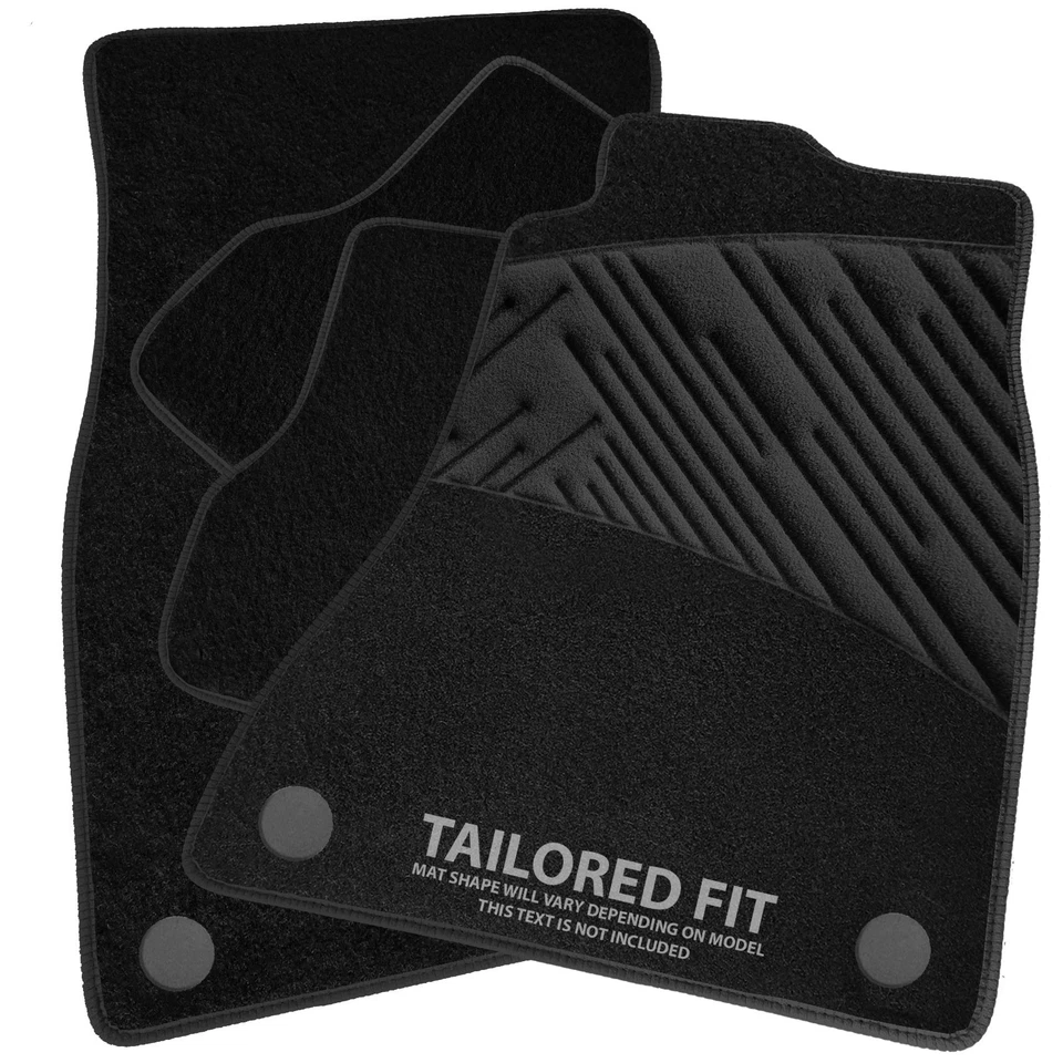 To fit Fiat Panda 2012-2015 Black Tailored Car Mats [BLFW] - Image 1 of 1