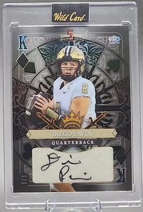 Diego Pavia 1/1 2024 Wild Card PRC Rookie Auto Lámina Negra King Vanderbilt SSP - Imagen 1 de 2