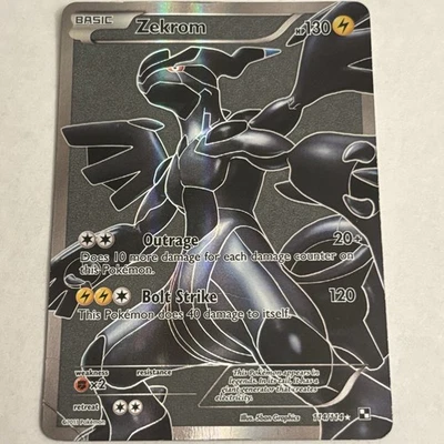 Zekrom 114/114 - Black & White Base - Full Art Holo Rare Pokemon Card - SEE PICS - Image 1 of 4