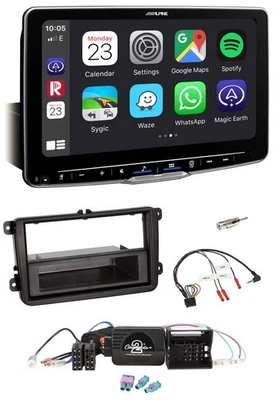 Alpine Bluetooth Lenkrad USB DAB Autoradio für VW Passat Polo Scirocco Sharan Ti - Bild 1 von 4