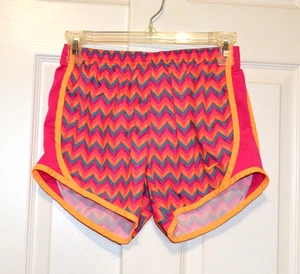 Pantalones Cortos para Correr Nike Dri-FIT Niñas L Rosa Naranja Estampado en Zig Zag Gimnasio Atlético - Imagen 1 de 12