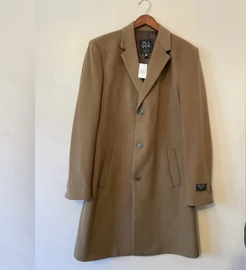 JOS A BANK EXECUTIVE COLLECTION WOOL BLEND 3 BUTTON TRENCH COAT SZ 42S - Picture 1 of 7