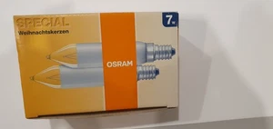 OSRAM Weihnachts-Schaftkerzen – 14V / 7W / E14   Ersatzkerzen Lichterkette - Bild 1 von 4