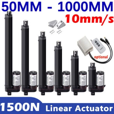1500N Electric Linear Actuator Motor 12V 24V 50mm 800mm 1000mm Waterproof Fast - Image 1 of 4