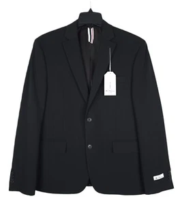 Ben Sherman Men's Skinny-Fit Stretch Suit Jacket Black Solid 40S NWT - Picture 1 of 7