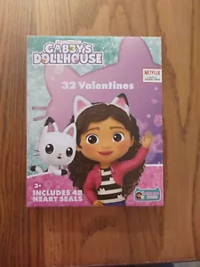 Gabby's Dollhouse 32 Valentine's Includes 48 Heart Seals - Imagen 1 de 6
