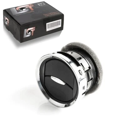 Griglia ventilazione ventilazione nera cromata per Ford Fiesta Galaxy Mondeo Courier - Immagine 1 di 4