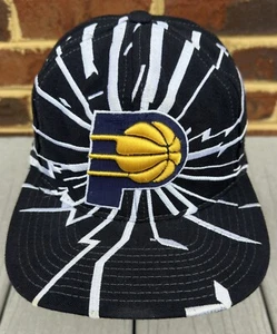 Vintage Indiana Pacers Shockwave Collision Starter Hat Snapback Cap Lightning - Picture 1 of 13