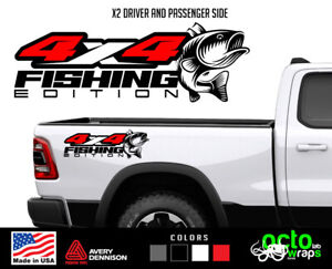 fit nissan frontier offroad 4X4 sport F150 Silverado Sierra fishing bass sticker