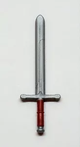 1 x LANG SCHWERT CLAYMORE SILBER BRAUN PLAYMOBIL zu Highlander Ritter Henker W76 - Picture 1 of 1
