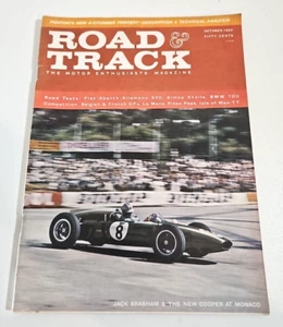 1960 Road And Track Magazine October Jack Brabham New Cooper At Monaco - Picture 1 of 4