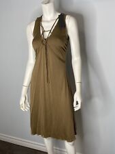 Marc Cain Green Dress Strappy NEW Silk LC 21.19 J36 N2