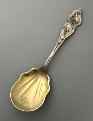 Rare Baltimore Silver Co. Sterling Serving Spoon Art Nouveau Shiebler? - Image 1 of 4