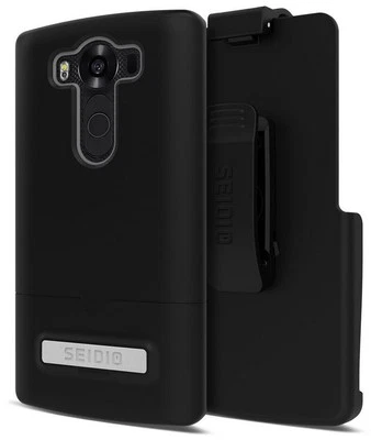 OEM Seidio Surface Combo Case &Holster Clip For LG V10 VS990 H990 Verizon Black - Image 1 of 3