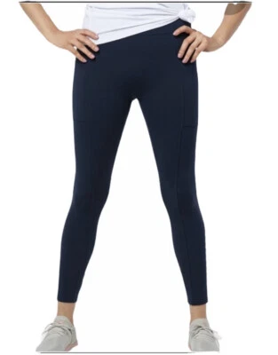Zuda Womens Z Stretch Momentum Dark Navy Leggings Small Crop - Image 1 of 4
