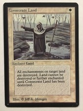 MTG Beta Consecrate Land NM
