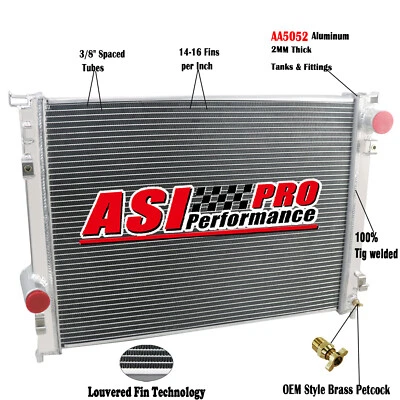 3 Row Aluminum Radiator for 2009-2015 Dodge Charger Challenger Chrysler 300 3.6L Foto 1 de 4