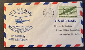 Experimental Air Mail Helicopter Service, Los Angeles, CA, 7/8/1946, pilot auto - Picture 1 of 2