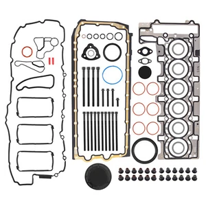 Engine Rebuild Gasket Seals Kit w/ Head Bolts for BMW X4 X5 X6 E82 E90 135i 435i - Picture 1 of 12