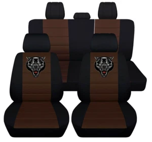 Fundas de asiento de coche delanteras y traseras para Subaru Outback 2014 con diseño Angry Wolf - Imagen 1 de 1