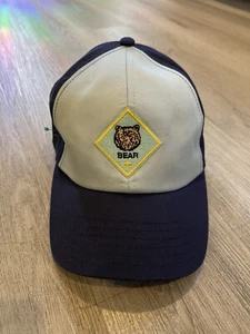 Boy Scout Grizzly Bear Hat Adjustable America Blue Cub Scout - Picture 1 of 5