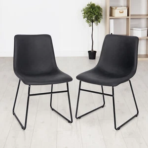 2 Pack Furniture Industrial Dining Chair Durable Steel Frame Indoor Decor 32"H - Picture 1 of 12