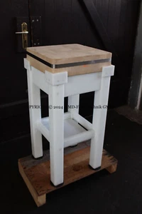 Hackklotz Kunststoff / Holz, Hackblock, Hackstock 42x42x85 cm - Picture 1 of 2