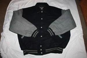 Vintage STEWART STRAUSS Letterman Jacket MENS Wool RAIDERS YANKEES KINGS 2XL - Picture 1 of 3