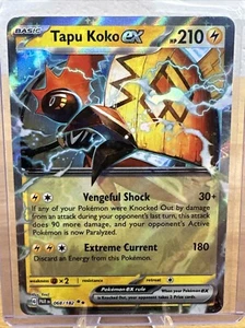 Pokémon TCG Tapu Koko ex Paradox Rift 068/182 Holo Double Rare - Picture 1 of 2