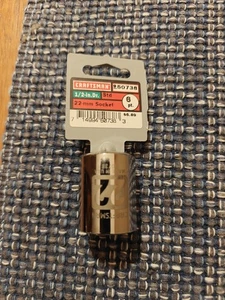 CRAFTSMAN 22MM 1/2 DRIVE 6PT EASY READ SOCKET 50738 G2D MADE IN USA /M - Picture 1 of 3