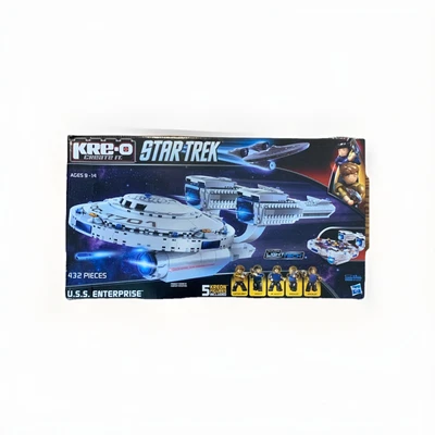 Star Trek USS Enterprise KRE-O  A3137 Hasbro 432 pcs w 5 Kreon Minifigs Open Box - Image 1 of 4