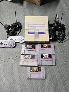 Super Nintendo SNES With Games! Donkey Kong Country And More - Picture 1 of 6
